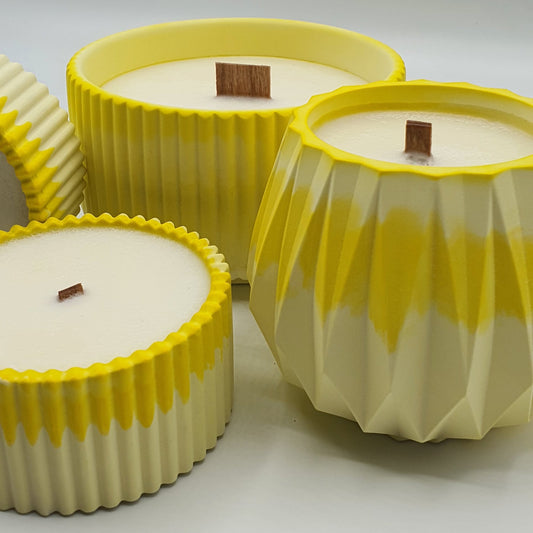 Lumânare artizanală "Tropical escape" | Lămâie, Lime, Mango, Piersică, Ananas