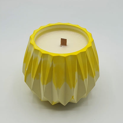 Lumânare artizanală "Tropical escape" | Lămâie, Lime, Mango, Piersică, Ananas